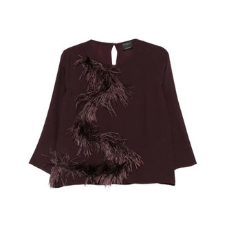 Antonelli Dames, Blouses & Shirts, Bruin, Maat: M