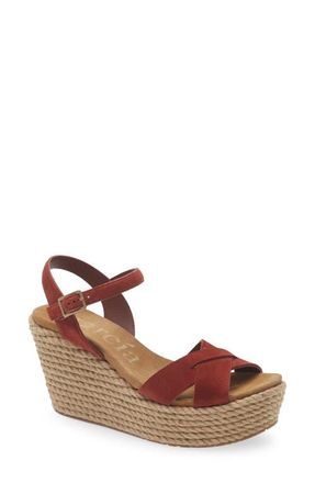 Pedro Garcia Dalys Espadrille Platform Wedge Sandal in Henna Castoro at Nordstrom, Size 7.5Us