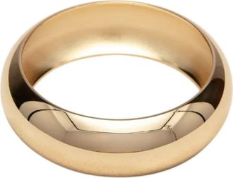 Pompeii3 Heavy Weight Thick 1 18k Yellow Gold Plated Bangle