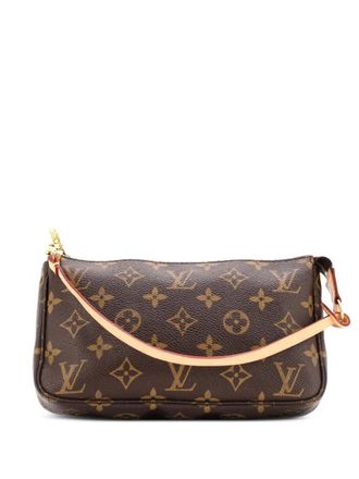 Louis Vuitton Clutch Accessoires NM in tela con monogramma - Marrone