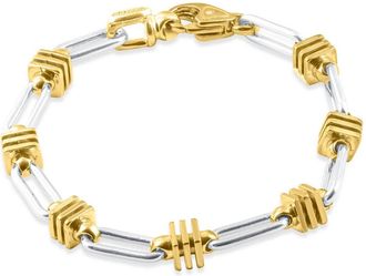 Pompeii3 Mens Link 14k Gold (41gram) or Platinum (66gram) 6.5mm Bracelet 8.5