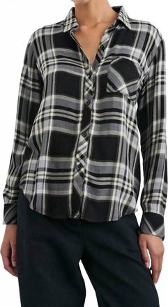 Rails Hunter Snap Button Shirt In Ivory Cloud