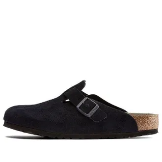 Birkenstock Boston Soft Footbed Suede Leather Midnight 1023910