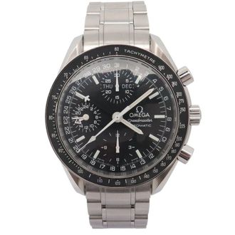 Omega Pre-owned Omega Omega Speedmaster Automatic Chronometer Black Dial Mens Watch 3520.50.00
