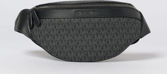 Michael Kors Marsupio Hudson Michael Kors in cotone spalmato con monogram MK stampato