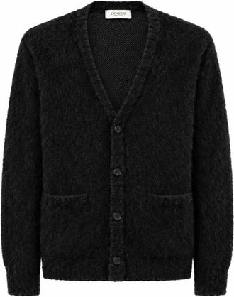 Laneus Cardigan Boxi-fit - - Knitwear - Uomo - Nero - S