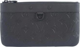 Louis Vuitton Pre-owned Clutches, male, Black, Size: ONE SIZE Pre-owned Canvas louis-vuitton-bags