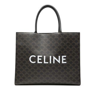 Celine Coated Canvas Medium Cabas Horizontal Tote
