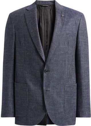 AllSaints Rudy Slim Fit Solid Wool Blend Sport Coat in Navy at Nordstrom, Size 44