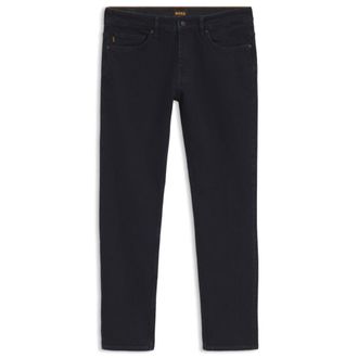 BOSS Slim-fit jeans in dark-blue comfort-stretch denim