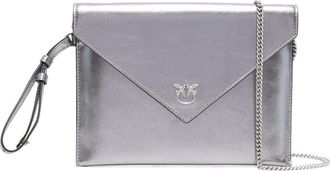 Pinko Small Leather Flap Clutch