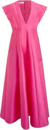 Philosophy di Lorenzo Serafini Midi Jurk - Dames - Maxi kleedjes - Roze - XS - Polyester - Kleedjes