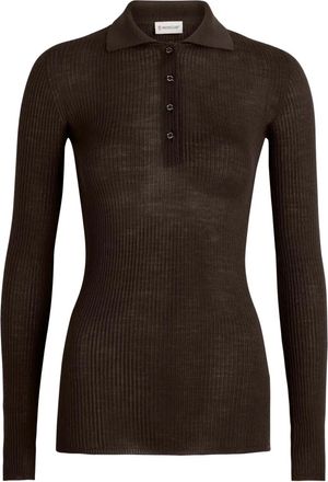 Moncler Polo a maniche lunghe - Marrone