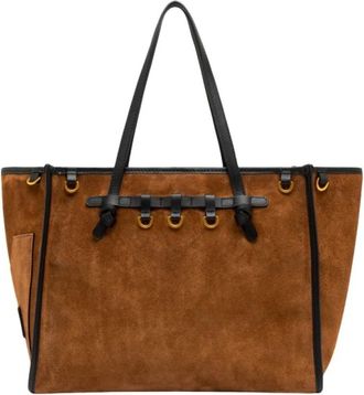 Gianni Chiarini Marcella - Dames - Shoppers - Bruin - ONE Size - Leer - Tassen