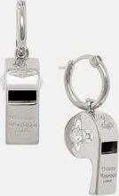 Vivienne Westwood Whistle Earrings Platinum-white-enamel-white-crystal Platinum-white-enamel-white-crystal Women