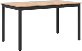 vidaXL Dining Table Natural 150 x 90 x 75 cm Solid Pine Wood vidaXL