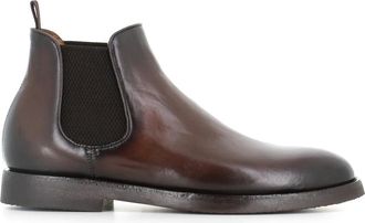 Officine Creative Schoenen, Heren, Bruin, 41 1/2 EU, Leer, Bariton Flexi 002 Chelsea Boot