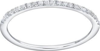 LuvMyJewelry Eternelle 14K Diamond Band - 0.10 ct