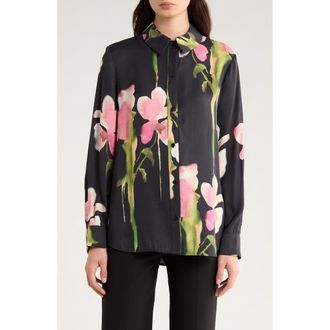 Stine Goya Melting Flowers Print Button Front Shirt at Nordstrom Rack, Size Small
