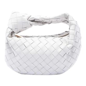 Bottega Veneta Pre-owned Intrecciato Jodie Handbag - Dames - Pre-owned - Wit - Maat: ONE Size Leer