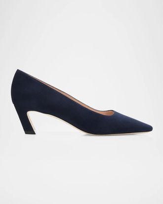 Stuart Weitzman Stassi 50MM Suede Pumps