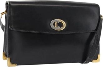 Dior Pre-owned Cross Body Bags, female, Black, Size: ONE SIZE Pre-owned Leather Vintage Shoulder Bag