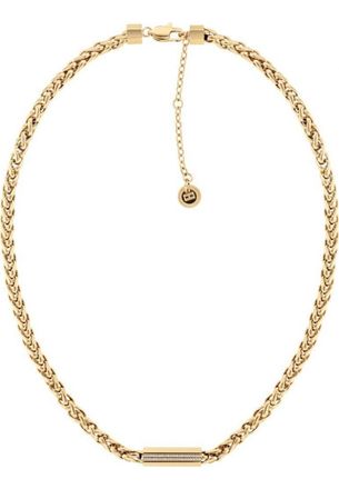 Tommy Hilfiger Womens 2780873 Ladies Necklace - Gold Stainless Steel - One Size