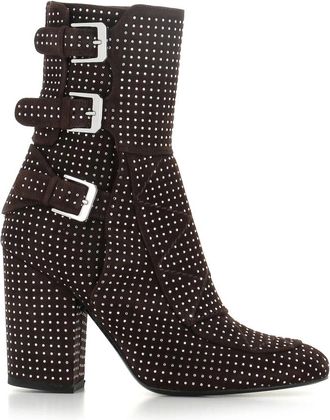 Laurence Dacade Merli Ankle Boot - Dames - Laarzen met Hak - Bruin - 37 EU - Leer - Schoenen