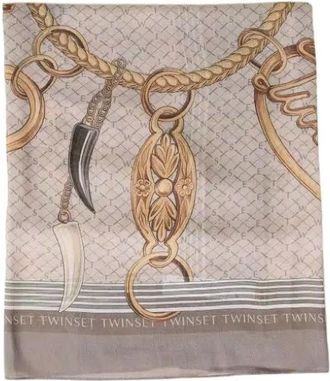 Twinset Dames, Accessoires, Beige, Maat: ONE Size Wol