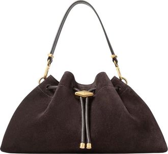 Jimmy Choo London Dark Brown Cinch Medium Shoulder Bag