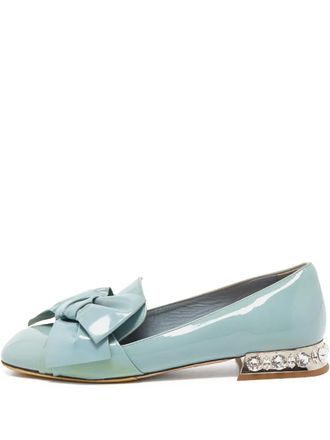 Miu Miu Pumps met strikdetail - Blauw