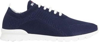 Kiton Schoenen, Heren, Blauw, 41 EU, Katoen, Fits Sneakers Katoen