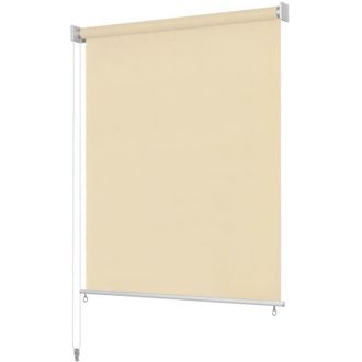 vidaXL Persiana Enrollable De Exterior 350x230 Cm Color Crema Vidaxl