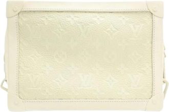 Louis Vuitton Pre-owned Taurillon Shoulder Bag - Dames - Vintage Schoudertas - Beige - ONE Size - Leer - Vintage