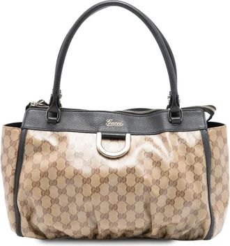 Gucci Pre-owned Handbags, female, Brown, Size: ONE SIZE Pre-owned Tote Bag