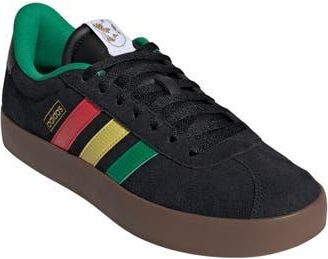 adidas VL Court 3.0 Sneaker in Core Black/Green/Pure Ruby at Nordstrom Rack, Size 11.5