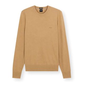 HUGO BOSS Maglione girocollo Leno - - Knitwear - Uomo - Beige - 2XL
