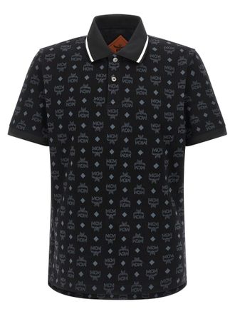 MCM Black Cotton Polo Mens Shirt