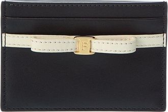 Ferragamo Ferragamo Bow Leather Card Case