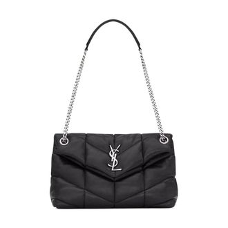 Saint Laurent Elegant Leather Bag - female - Saint Laurent - Shoulder Bags - Black - ONE SIZE - Bags