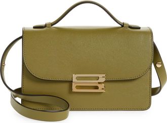 Victoria Beckham The Mini Dorian Leather Shoulder Bag in Cactus Green at Nordstrom