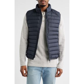 Save The Duck Rhus Water Resistant Puffer Vest in Grey Black at Nordstrom, Size Xx-Large