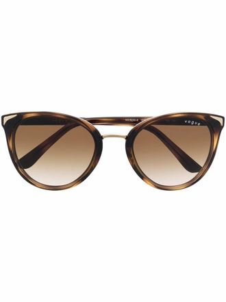 Vogue Eyewear cat-eye tortoise-shell sunglasses - women - Acetate - 54 - Brown