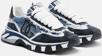 Dolce & Gabbana Runner distressed denim sneakers