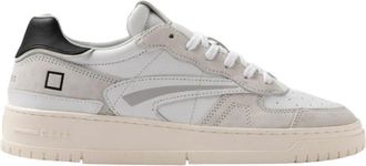 D.A.T.E. Low Sneakers - Heren - Sneakers - Wit - 40 EU - Katoen - Schoenen