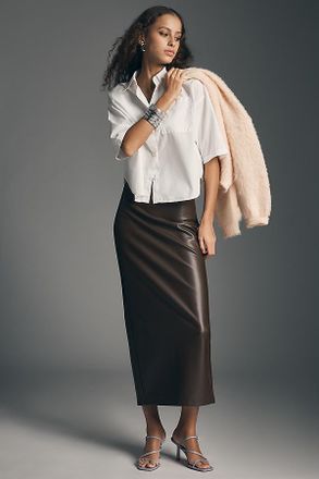 Citizens Of Humanity Frances Crop Cape Buttondown Top