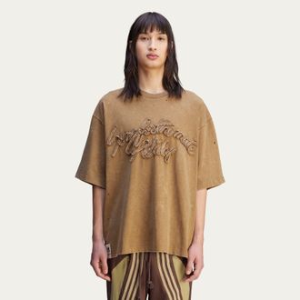 adidas Originals ADIDAS Originals Unisex Song for the Mute Washed Tee (Gender Neutral) - Brown Cotton - Size X-Large