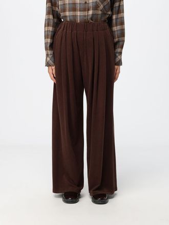 Eleh High-Waisted Wide-Leg Cotton Blend Trousers