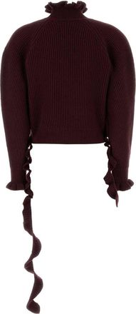 Blumarine Virgin Wool Sweater - Burgundy