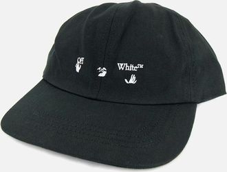 Off-white Mens Off White Logo Embroidered Baseball Cap Black/white - Black/Multi - Size: OS